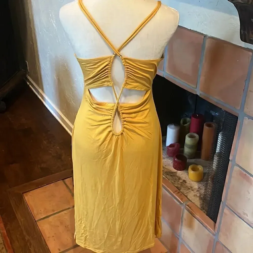 Anthropologie Slit-Front Dress, size M! - Picture 4 of 10